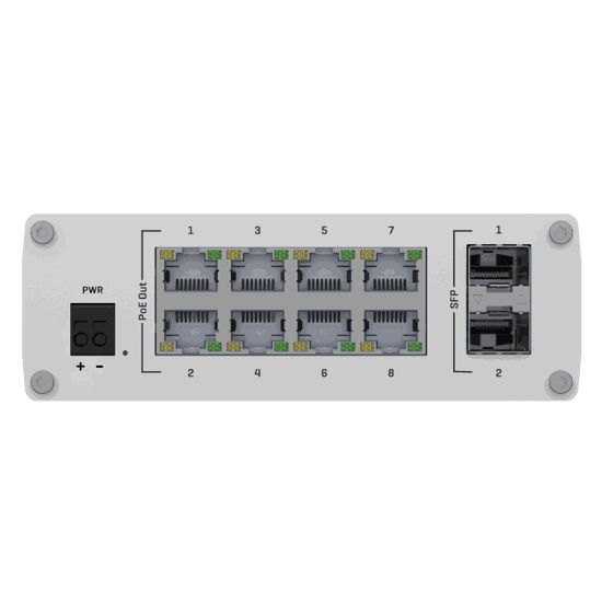 Teltonika TSW200000050 TSW200 Industrial 8-Port PoE+ Switch