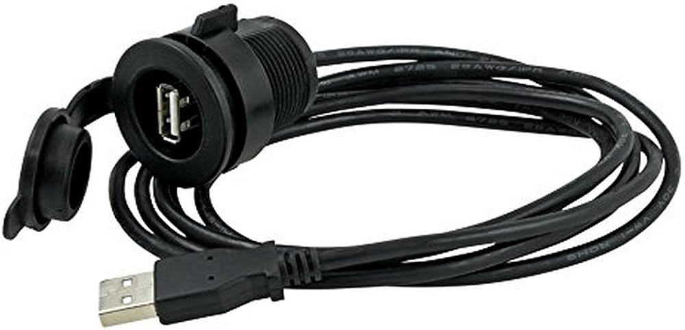Marinco USBA6.OEM 6ft Panel Mount USB Cable