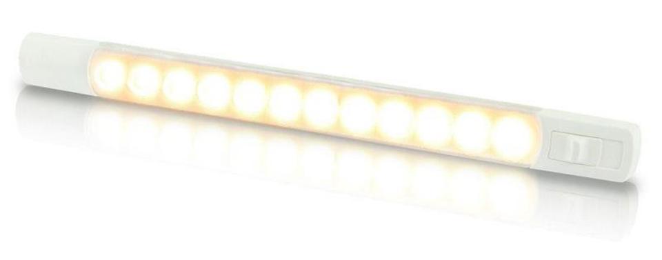 Hella Marine-2JA 958 123-001-LED SURFACE MOUNT SWITCHED STRIP LAMP SINGLE COLOUR 12V WHITE
