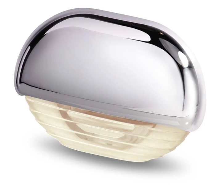Hella Marine - 2JA 958 126-401 - LED STEP LAMP 12/24V DC, WARM WHITE LIGHT, CHROME CAP