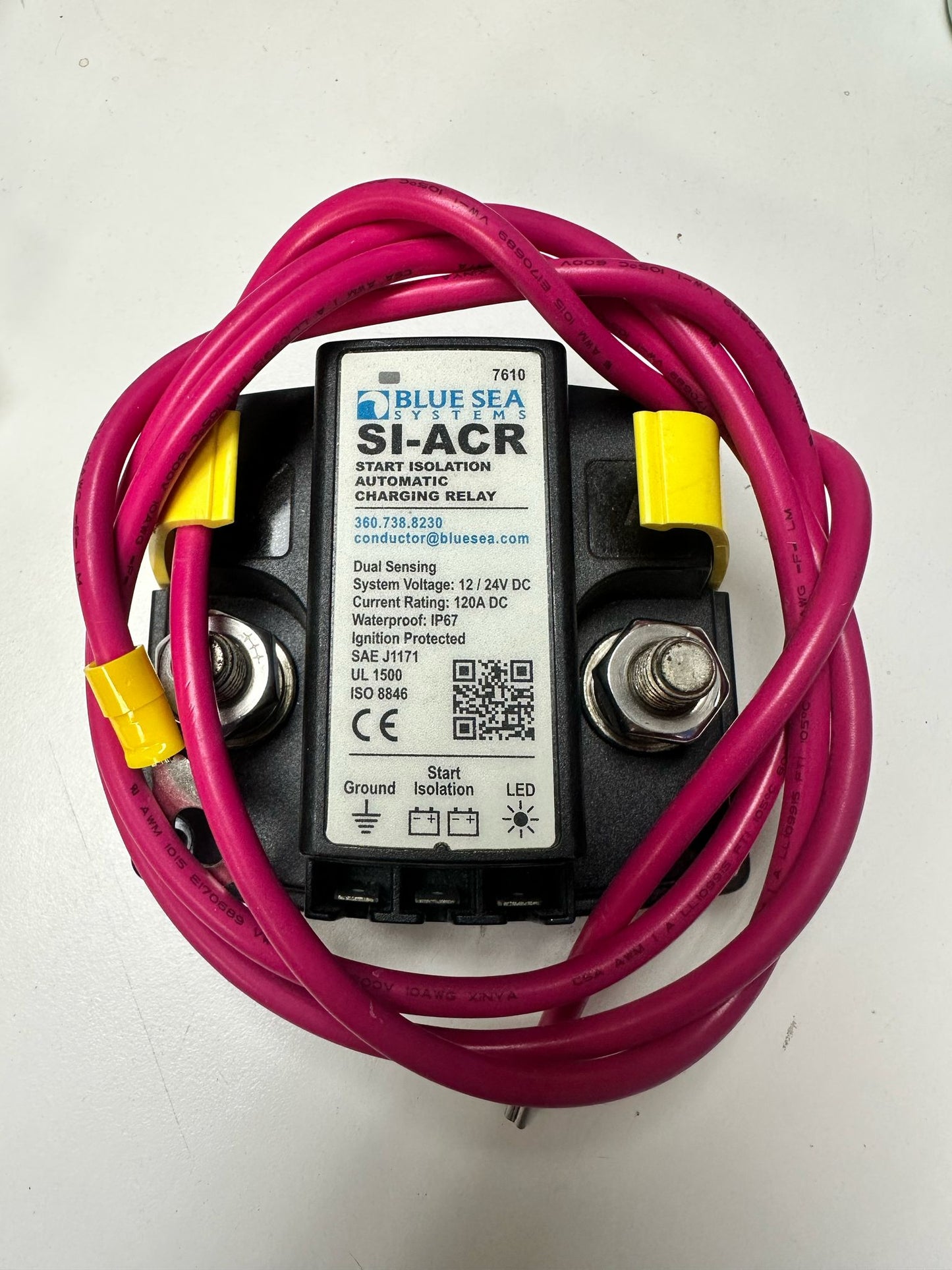 Blue Sea Systems - 7610-BSS - Solenoid SI Series 120A 12/24V ACR