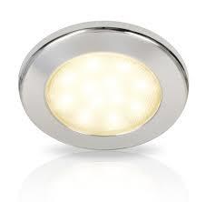 Hella Marine - 2JA 980 940-112 - LED DOWNLIGHT EUROLED 95 10-33V WARM WHITE - POLISHED 316 S/S Rim BLISTER