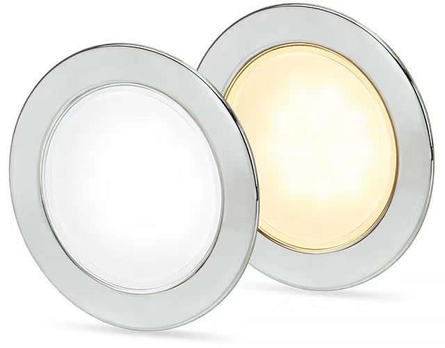Hella Marine - 2JA 958 340-017 - EUROLED 95 GEN2, 12/24V DC, WHITE LIGHT & S/S RIM, ROUND