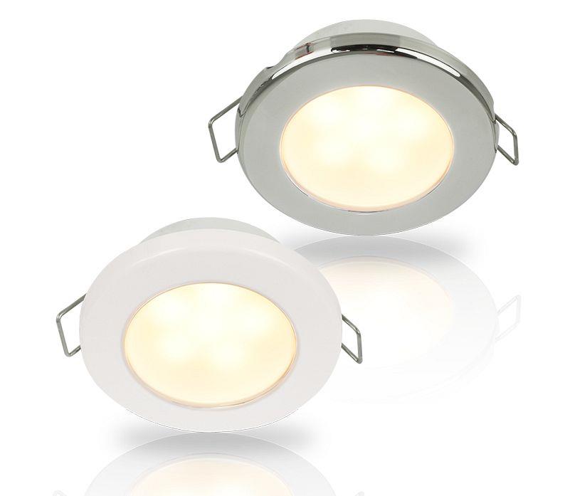 Hella Marine - 2JA 959 596-601 - LED DOWNLIGHT RAKINO 24V WARM WHITE SPOT - WHITE RIM