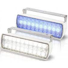 Hella Marine - 2LT 980 950-071 - SEA HAWK-XL, DUAL COLOUR, WHITE+BLUE, WHITE HOUSING