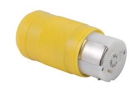 Marinco - 6364CRN - Female Connector, 50A 125/250V, Yellow