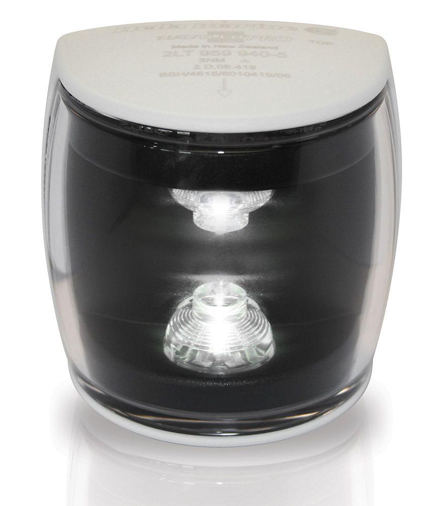 Hella Marine-2LT 959 940-401-5NM NaviLED PRO MASTHEAD 9-33V HEAVY DUTY LENS (Black/White)