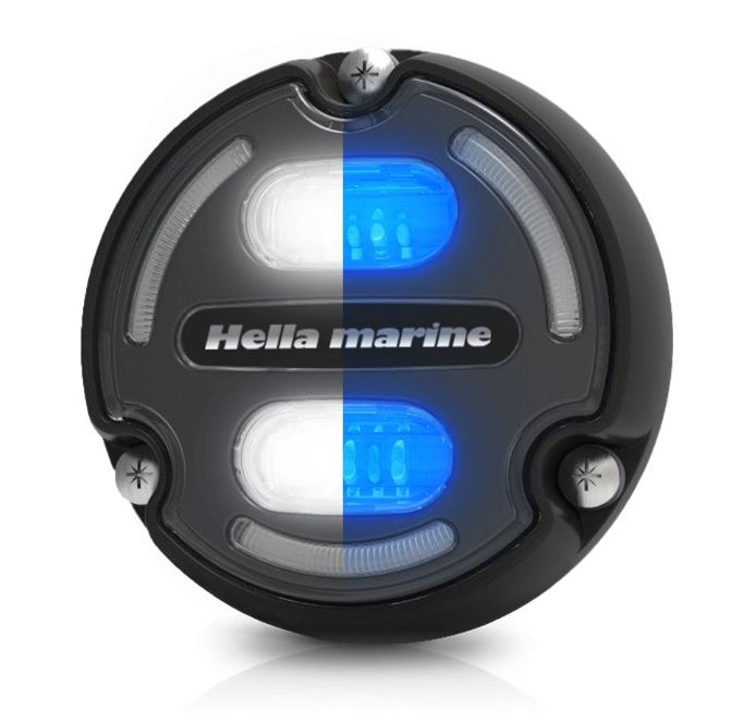 Hella Marine - 2LT 016 147-001 - Apelo A2 Aluminum White/Blue Underwater Light