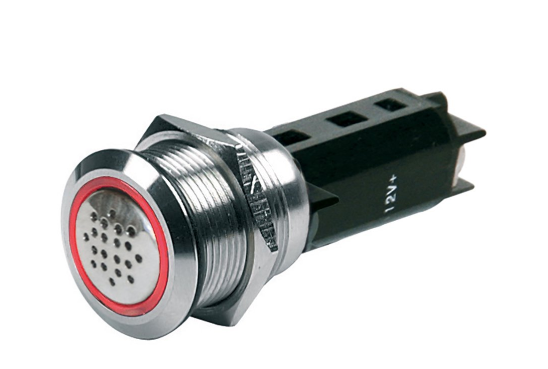 BEP-80-511-0010-00-BUZZER & WARN LGT RED S/S DC24V