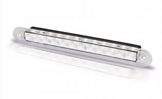 Hella Marine - 2JA 959 073-201 - LED COURTESY RECESS STRIP LAMP (WIDE RIM) 24V WHITE