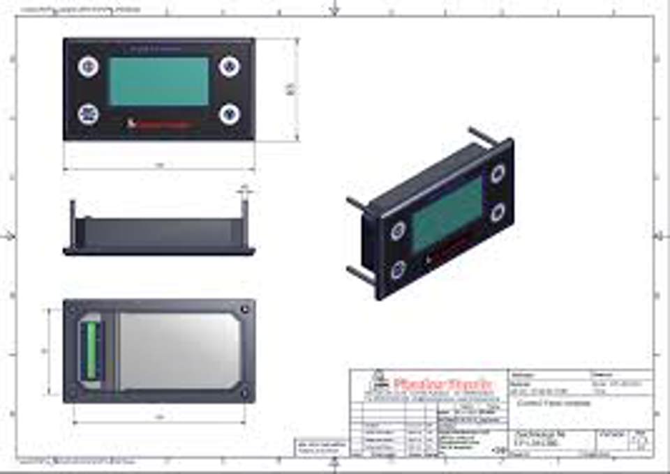 Fischer Panda - 549 - Remote Control Panel IControl2 black