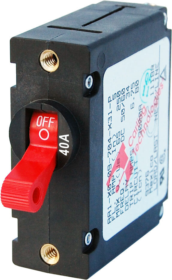 Blue Sea Systems - 7225-BSS - Circuit Breaker AA1 40A Red