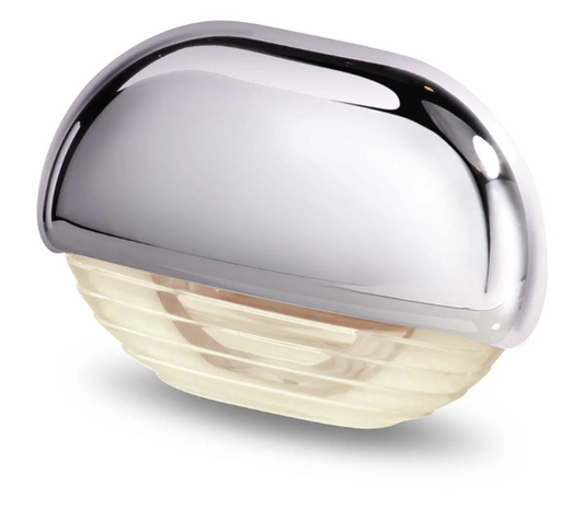Hella Marine - 2JA 958 126-401 - LED STEP LAMP 12/24V DC, WARM WHITE LIGHT,  CHROME CAP