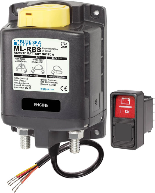 Blue Sea 7702-BSS ML-RBS 24V 500A Remote Battery Switch