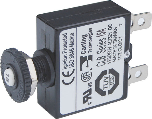 Blue Sea 7056 15A Push Button Circuit Breaker