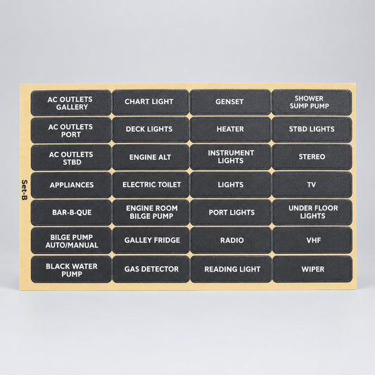 BEP SET-B Circuit Identification Label Sheet B