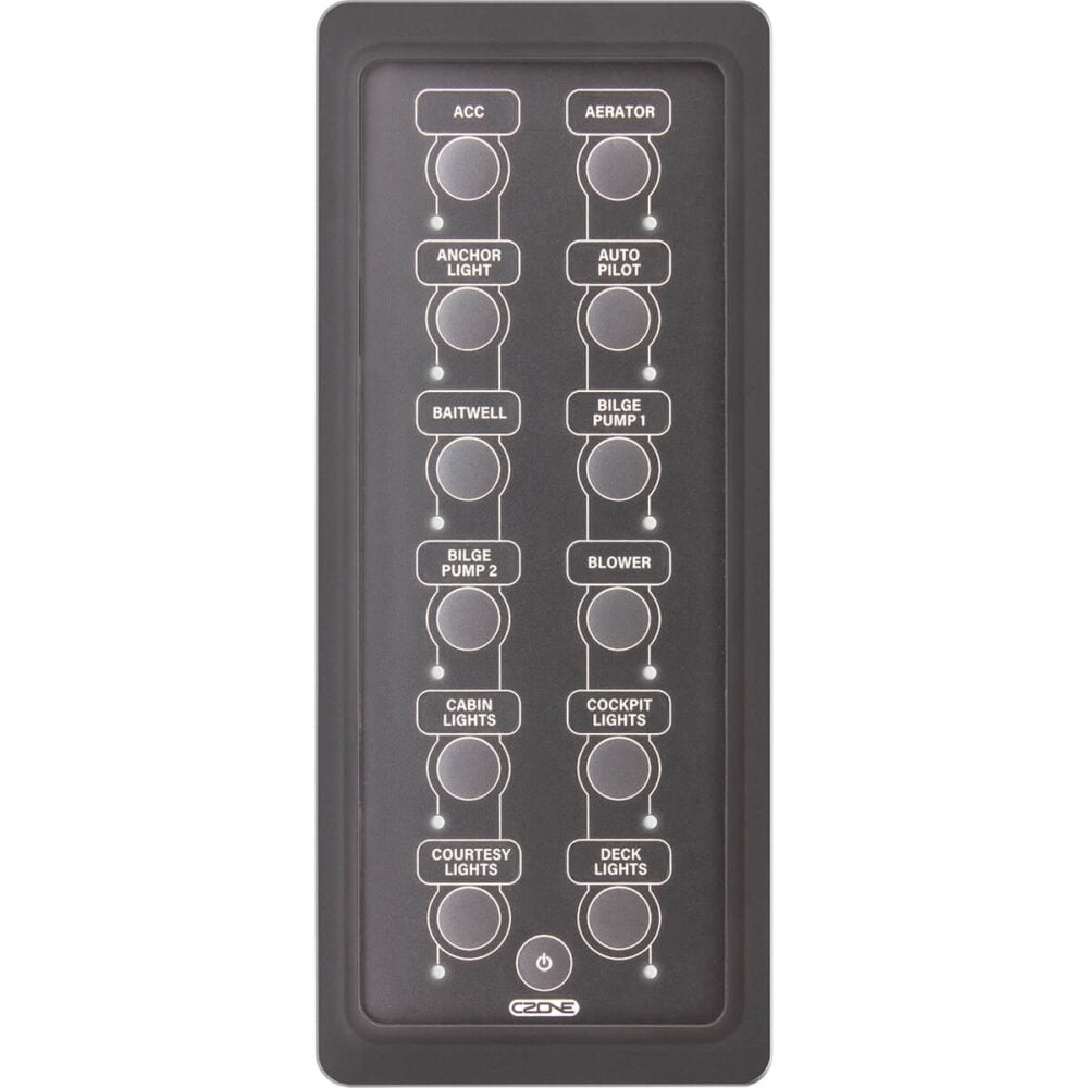 CZone 80-911-0164-00 Waterproof Keypad 2x6