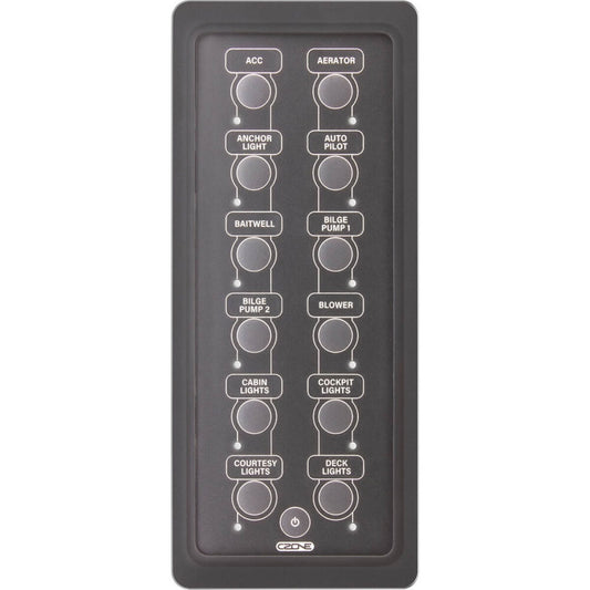 CZone 80-911-0164-00 Waterproof Keypad 2x6