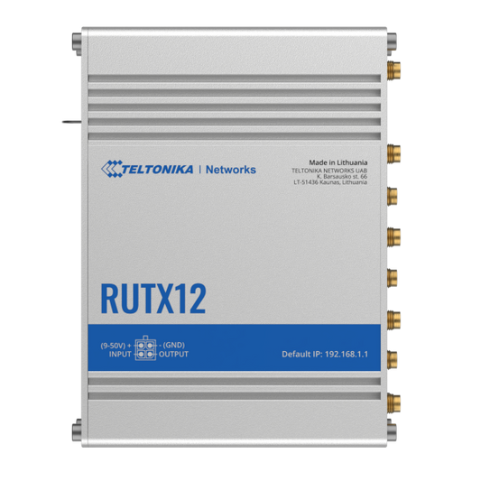 Teltonika RUTX12000300 Dual LTE Cat 6 Router (Europe / UK / EMEA)