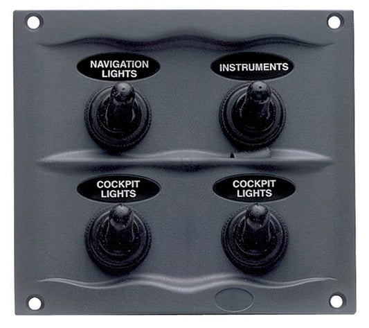 BEP Marine CMP-4WP Compact 4-Way Waterproof Switch Panel