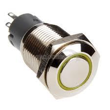 CZONE - 80-911-0060-00 Y - PUSH BUTTON MOM (ON)OFF 3.3V YELLOW LED