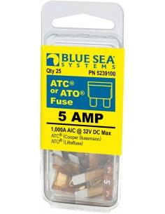 Blue Sea Systems - 5239100-BSS - Fuse ATO/ATC 5A Pack 25