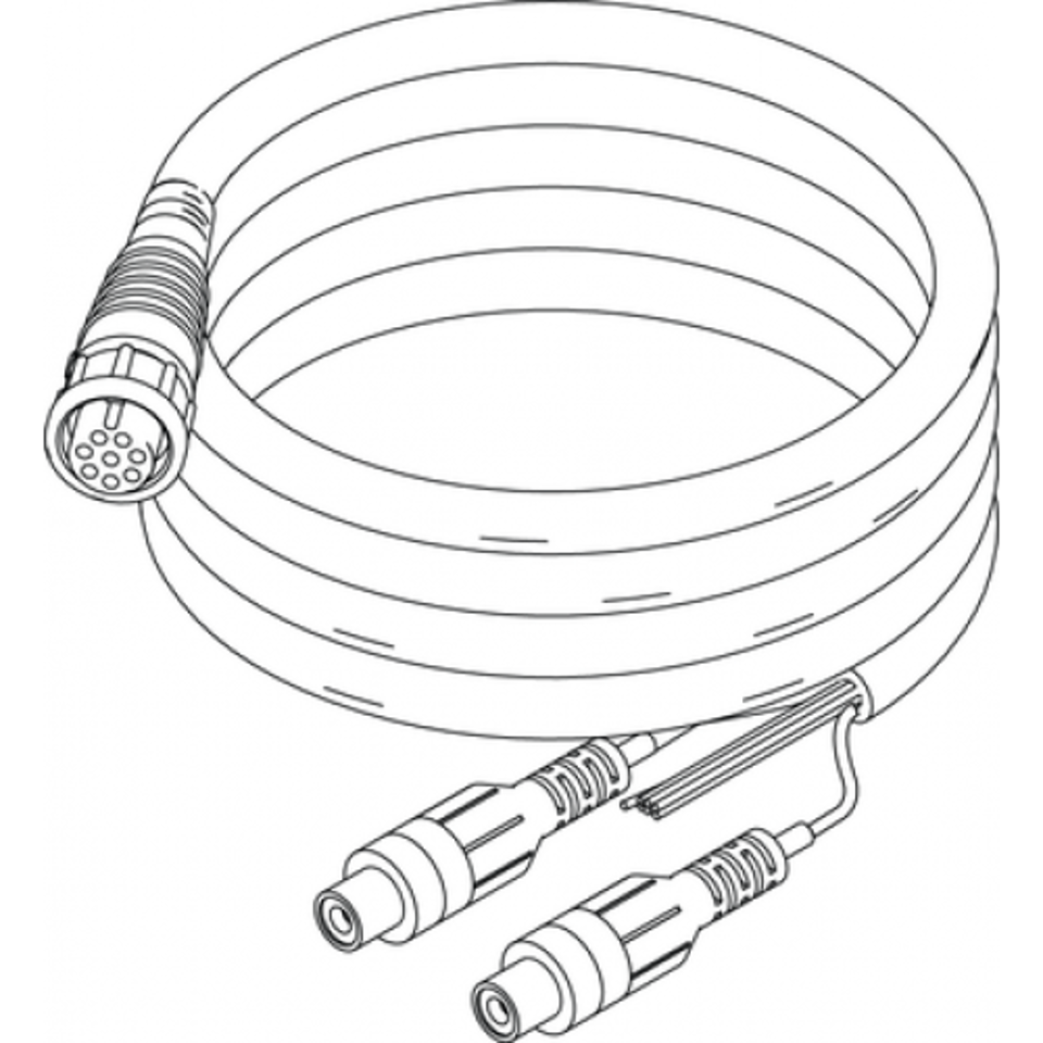 B&G-000-00129-001-NSE / NSS Video/Comms Cable (8 pin conn. to bare wires for NMEA and 2 RCA female for Video in Port one and two)  2 m (6.5 ft)