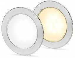 Hella Marine - 2JA 958 340-017 -  EUROLED 95 GEN2, 12/24V DC, WHITE LIGHT & S/S RIM, ROUND