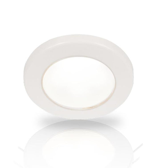 Hella Marine - 2JA 958 110-117 - LED DOWNLIGHT EUROLED 75 24V WHITE SCREW MOUNT - WHITE PLASTIC RIM BULK