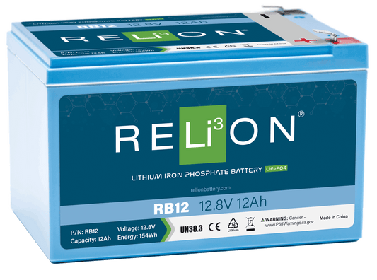 RELiON - RB12 - 12V 12Ah Lithium Battery