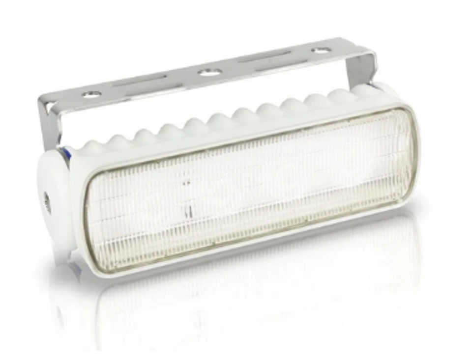 Hella Marine - 2LT 980 573-061 - Sea Hawk-XLR LED Floodlight - Warm White Light, White Housing - Spread