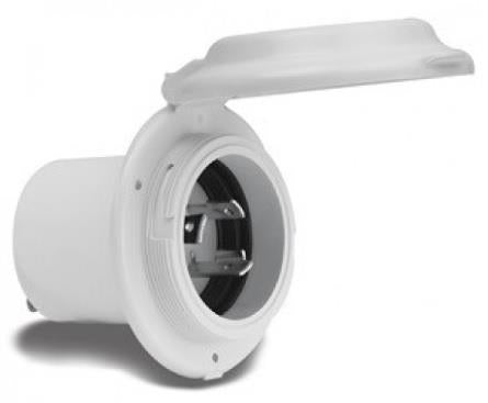 Marinco - 304EL-BX - Inlet, 16A 230V, Round, White