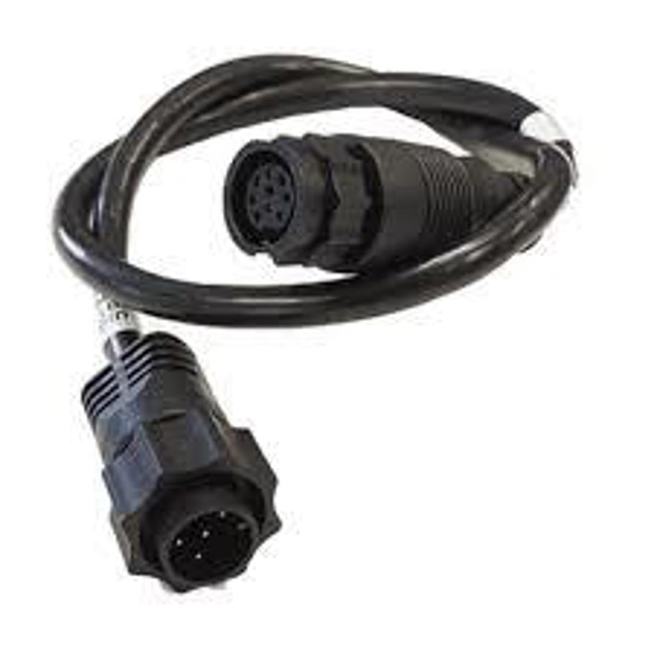Lowrance - 000-12571-001 - 9 Pin BLACK to 7 pin BLUE Adapter: For Analog Temp. Transducers