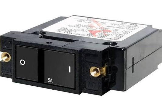 Blue Sea Systems 7400-BSS A-Series Flat Rocker Circuit Breaker 5A