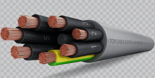 Top Cable - FLEXTEL200VVK-8G1.5MM - Top Cable Flextel 200 VV-K 600/1000V Control Cable 1.5MM sq. 8 core