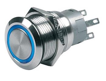 BEP-80-511-0004-00-PUSH BUT SW MOM 12V BLUE LED