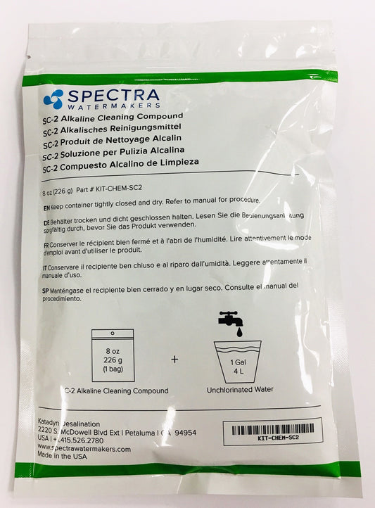 Spectra Watermakers - KIT-CHEM-SC2 - SC-2 ALKALINE CLEANING COMPOUND