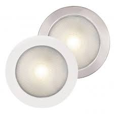 Hella Marine-2JA 980 631-611-LED DOWNLIGHT EUROLED 150 9-33V Warm White WHITE SPACER - POLISHED 316 S/S RIM