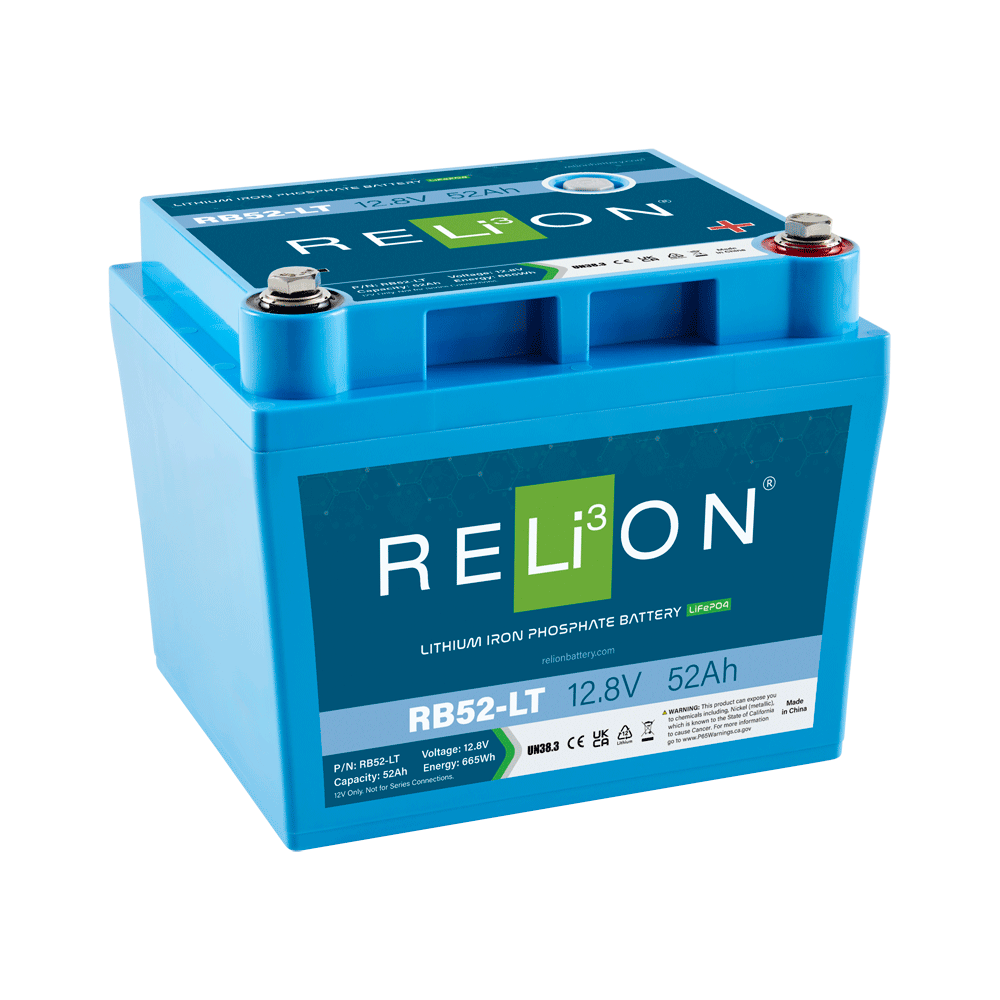 RELiON - RB52-LT - 12V 52Ah Lithium Deep Cycle Battery