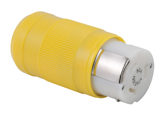 Marinco - 6364CRN.OEM - Female Connector, 50A 125/250V, Yellow, OEM