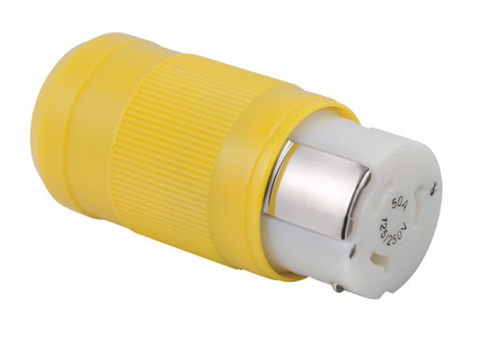 Marinco - 6364CRN.OEM - Female Connector, 50A 125/250V, Yellow, OEM