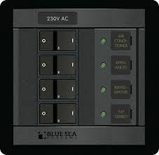 Blue Sea Systems - 1211-BSS - Panel 360 230VAC 4pos FR