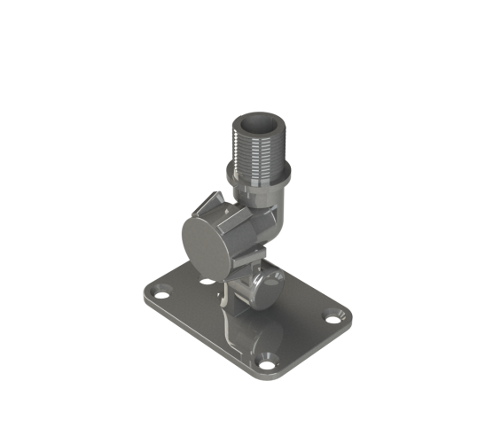 Pacific Aerials - P6079 - Fold-down mount stainless steel