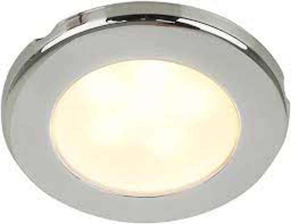 Hella Marine - 2JA 958 109-021 - LED DOWNLIGHT EUROLED 75 12V WARM WHITE SCREW MOUNT - POLISHED 316 S/S RIM