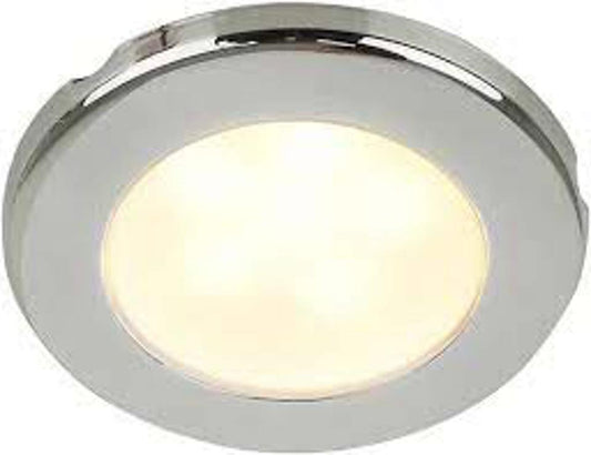 Hella Marine - 2JA 958 109-021 - LED DOWNLIGHT EUROLED 75 12V WARM WHITE SCREW MOUNT - POLISHED 316 S/S RIM
