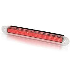Hella Marine - 2XD 959 073-751 - LED COURTESY RECESS STRIP LAMP (WIDE RIM) 24V RED