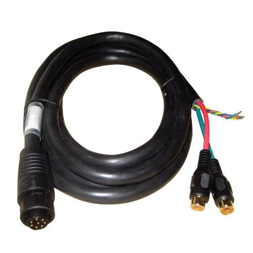 B&G-000-00129-001-NSE / NSS Video/Comms Cable (8 pin conn. to bare wires for NMEA and 2 RCA female for Video in Port one and two)  2 m (6.5 ft)