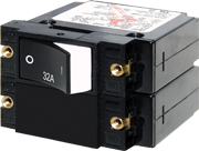 Blue Sea Systems - 7575-BSS - Circuit Breaker, Rocker Rsd A2 32A
