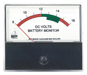 BEP-N816DCV-VOLTMETER 8-16V CONTOUR SERIES
