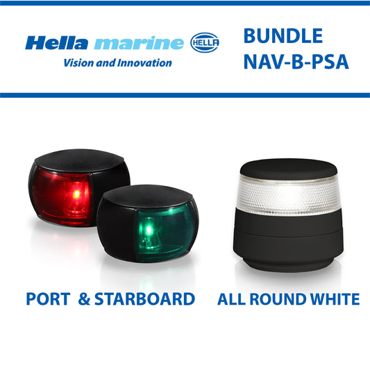 Hella Marine - LED Navigation Light Bundles - Port | Starboard | All Round White / Anchor